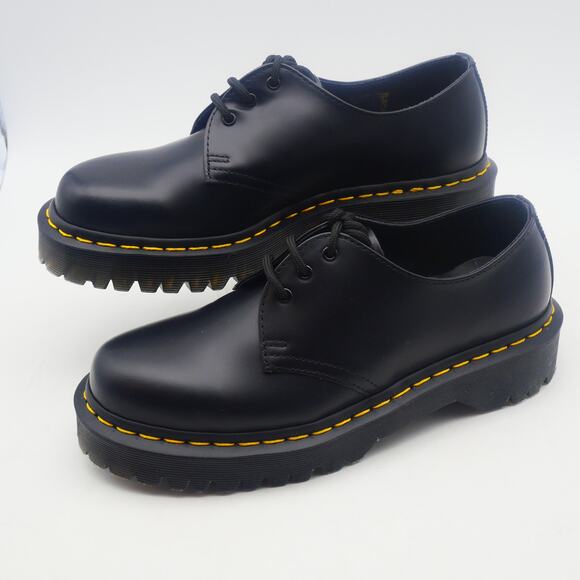 NEW Dr. Martens 1460 Bex Smooth Leather Oxfords Men's 7 Women's 8 Black Docs - Picture 1 of 9